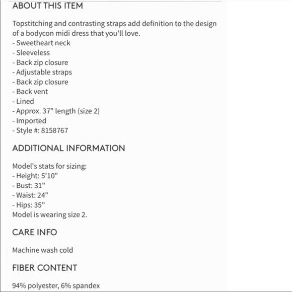 1.STATE Red Bodycon Midi Dress - Picture 4 of 14